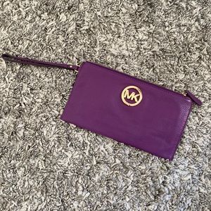 Michael Kors Purple Wallet Wristlet